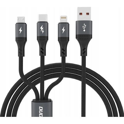 Dudao L3E USB 3v1 Micro USB / USB-C / iPhone Lightning, 60W