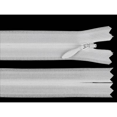 Spirálový zip skrytý YKK No 3 délka 50 cm dederon Varianta: 501 bílá, Balení: 1 ks 62268/161945/289238