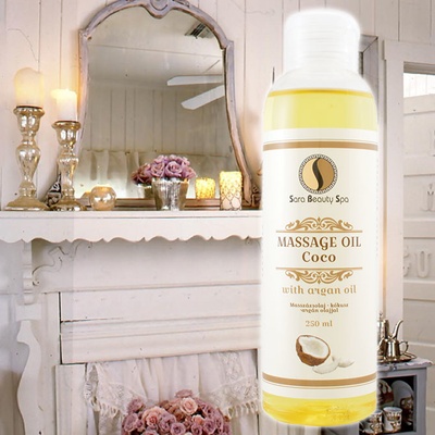 Sara Beauty Spa masážny olej Kokos 250 ml