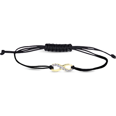 Cutie Jewellery gold Zlatý náramek na šňůrce Z60149N