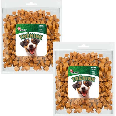 Akinu Tréningové lososové kocky pre psov 2 x 400 g