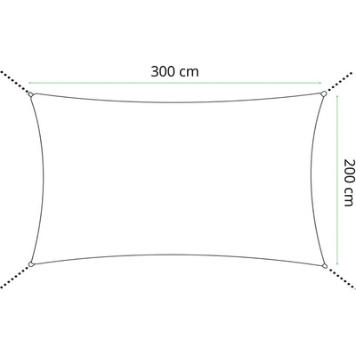 Springos 3 x 2 m SN0061 tmavě šedá