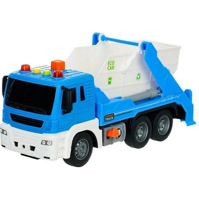 Детски инерционен боклукчииски камион с музика и светлини, 1: 16