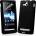 Sony ST25i Xperia U Силиконов Калъф Черен + Протектор