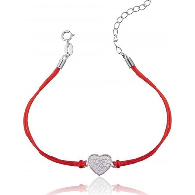 Nubis se stříbrným srdíčkem IT0004-R červený