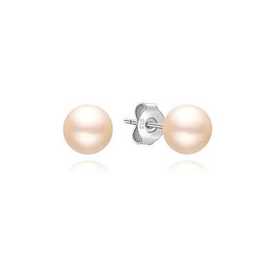 Nubis Stříbrné náušnice s pravými perličkami 5mm NB-3088-05