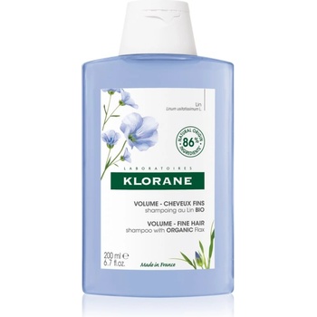 Klorane Flax Fiber Bio шампоан за тънка коса без обем 200ml