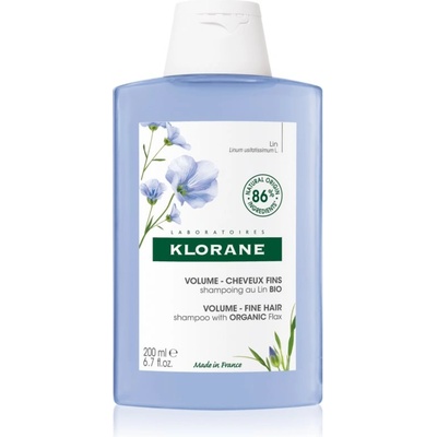 Klorane Flax Fiber Bio шампоан за тънка коса без обем 200ml