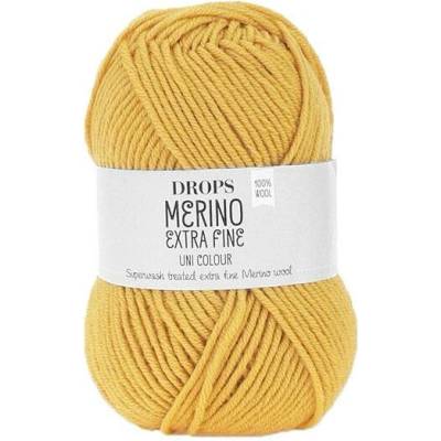 Příze DROPS Merino Extra Fine uni color 30 - zlatá