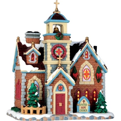 Svietiaci kostolík Lemax 65115 Kostol nezlomnej nádeje