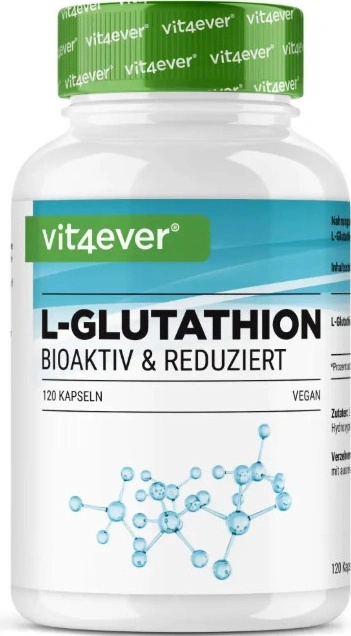 glutathion v potravě Vit4ever L-Glutathion 500 mg 120 kapslí seal-made-in-usa