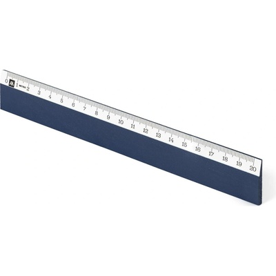 Metrie Scholar-W20MB Dřevěné pravítko tmavěmodré 20 cm