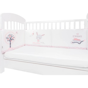 KikkaBoo Обиколник с дунапрен Pink Bunny 210см (41101080049)