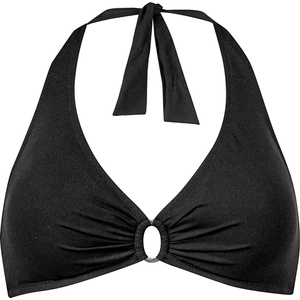 Lidea Дамско бикини горнище Lidea Women's The Core Halter Neck Bikini Top - Deep Black - размер 46 (150-5258-0122)