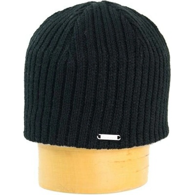 Pletená čepice podšitá fleece černá
