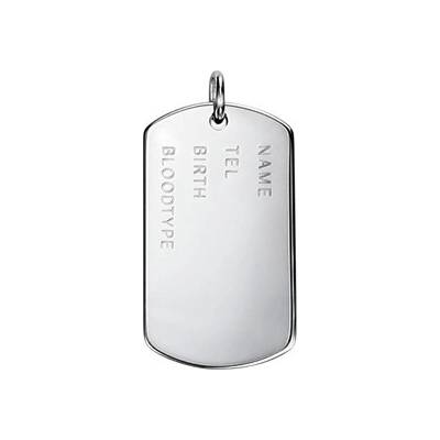 Šperky4U Stříbrný přívěšek dog tag s textem ZB3115