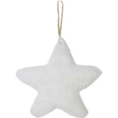 Závěsná dekorativní ozdoba bílá hvězda - 15*5*15cm - Mars & More