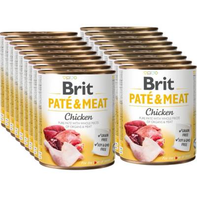Brit Paté & Meat Kurča 18 x 800 g