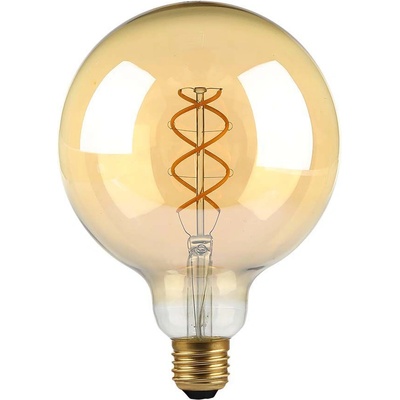 V-TAC LED Крушка 5W Filament E27 G125 Амбър 1800К - 217216 (217216)