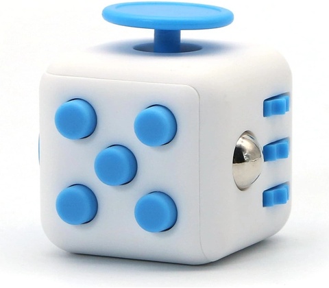 FIDGET CUBE 3,5 x 3,5 cm Modrá
