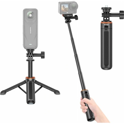 VRIG stativ Selfie Stick Grip 3v1 pro Gopro Insta360 Dji Xiaomi Sjcam 1/4 / Ac-81