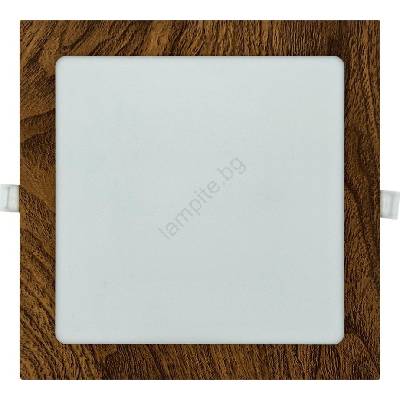 Baterie Centrum LED Лампа за окачен таван SQUARE LED/18W/230V 4200K 22x22 см кафяв (BC0611)