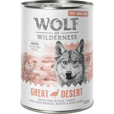 Wolf of Wilderness Great Desert morčacie 6 x 400 g