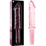 IBIZA Nebula Model 24 Dildo Borosilicate Glass 28.5x5cm Pink