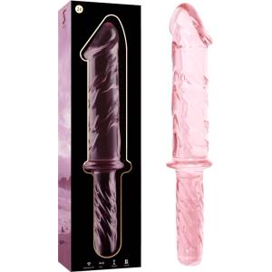 IBIZA Nebula Model 24 Dildo Borosilicate Glass 28.5x5cm Pink
