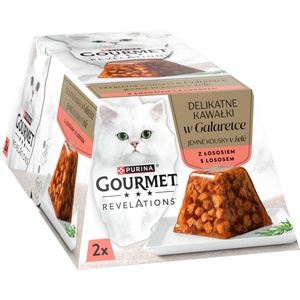 Gourmet Revelations Деликатни парченца в желе със сьомга 2x57g