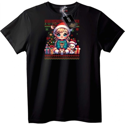 NOONEBRAND Тениска Весела Коледа Момиче - XL, White