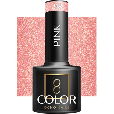 Ocho Nails lak na nechty ružový 318 5 g