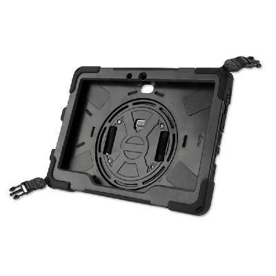 Удароустойчив калъф с лента за врата и защита за дисплея за Samsung Galaxy Tab Active Pro - JC Rugged Tablet Case Grip (черен)