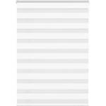 vidaXL Зеброва щора бял 100x150 см ширина на плата 95, 9 cm полиестер (4014755)