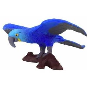 LEAN Toys Figurine Blue Macaw Parrot Animals of the World