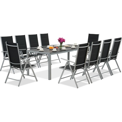 Garden Point Алуминиева градинска мебел с голяма маса Polywood Verona за 10 човека Garden Point (GAP1221SD-10)