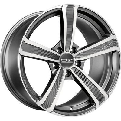 OZ Montecarlo 11x20 5x130 ET48 matt dark graphite diamond cut
