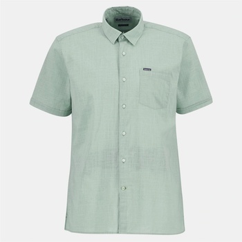 Barbour Риза с къс ръкав Barbour Men's Pigment Short Sleeve Shirt - Seagrass