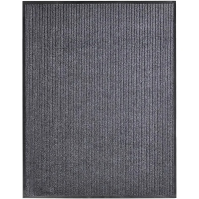 vidaXL Изтривалка за врата, сива, 117x220 см, PVC (287667)