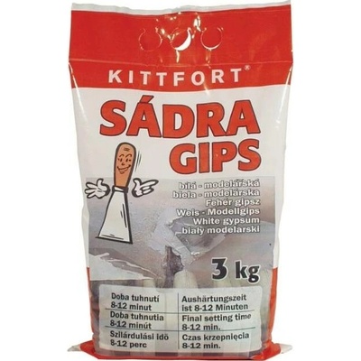Kitt fort Sádra bílá, modelářská 3kg