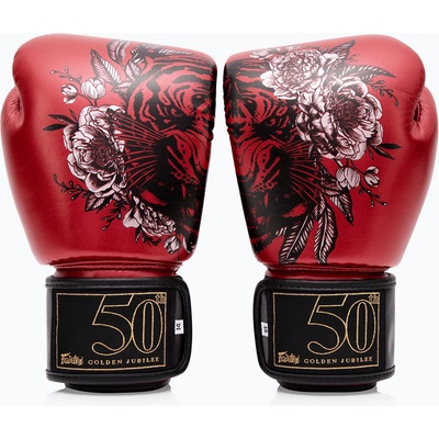 Fairtex Червени боксови ръкавици Fairtex Golden Jubilee