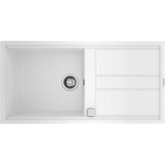 Teka Гранитна мивка, авт. клапан, обръщаема, за шкаф 60 см Nova 60 L-TG БЯЛА (М.1030,БЯ) - xmall Мивка за вграждане