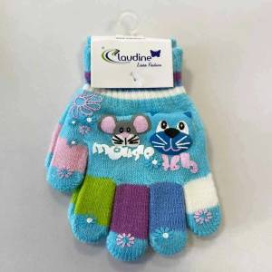 Clodine italy Детски ръкавички Мишка, сини, 3-5 год