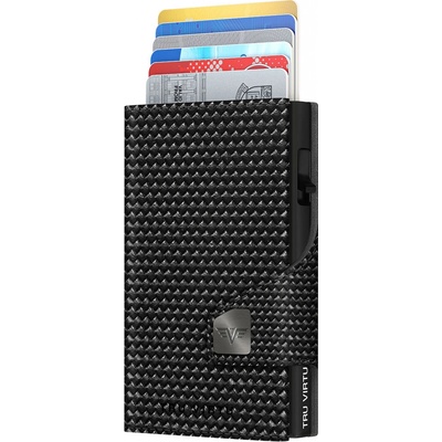 Peněženka Tru Virtu Click & Slide kůže diagonal carbon černá