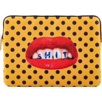 Seletti Чанта за лаптоп TOILETPAPER SHIT 34, 5 x 25 cм, оранжева, Seletti (SLT02560)