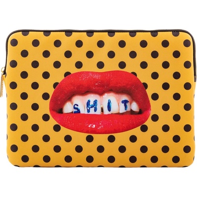 Seletti Чанта за лаптоп TOILETPAPER SHIT 34, 5 x 25 cм, оранжева, Seletti (SLT02560)