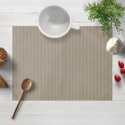 Biante Damaškové prestieranie Atlas Grádl DM-022 Latte pásiky 1 cm 30x40 cm