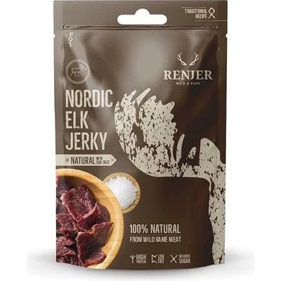 Renjer Traditional Nordic Elk Jerky Sea Salt 25 g