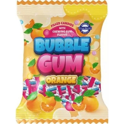FinalSweet filled candies bubble gum oranžová 65 g