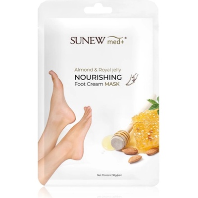SUNEWMED+ Moisturising Foot Mask with Sweet Almond Oil and Royal Jelly хидратираща маска за ходила 1 чифт